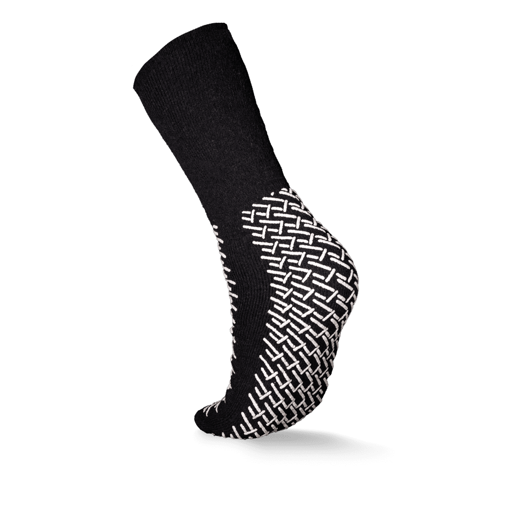 ECO-PLUS Antirutsch-Socken, Größe X-Weit, anthrazit