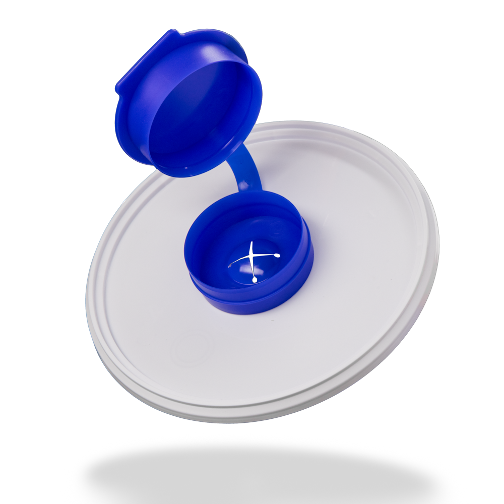 Lid for dispenser bucket 3,4 l, white, blue: buy lid for dispenser bucket as ward supplies.
