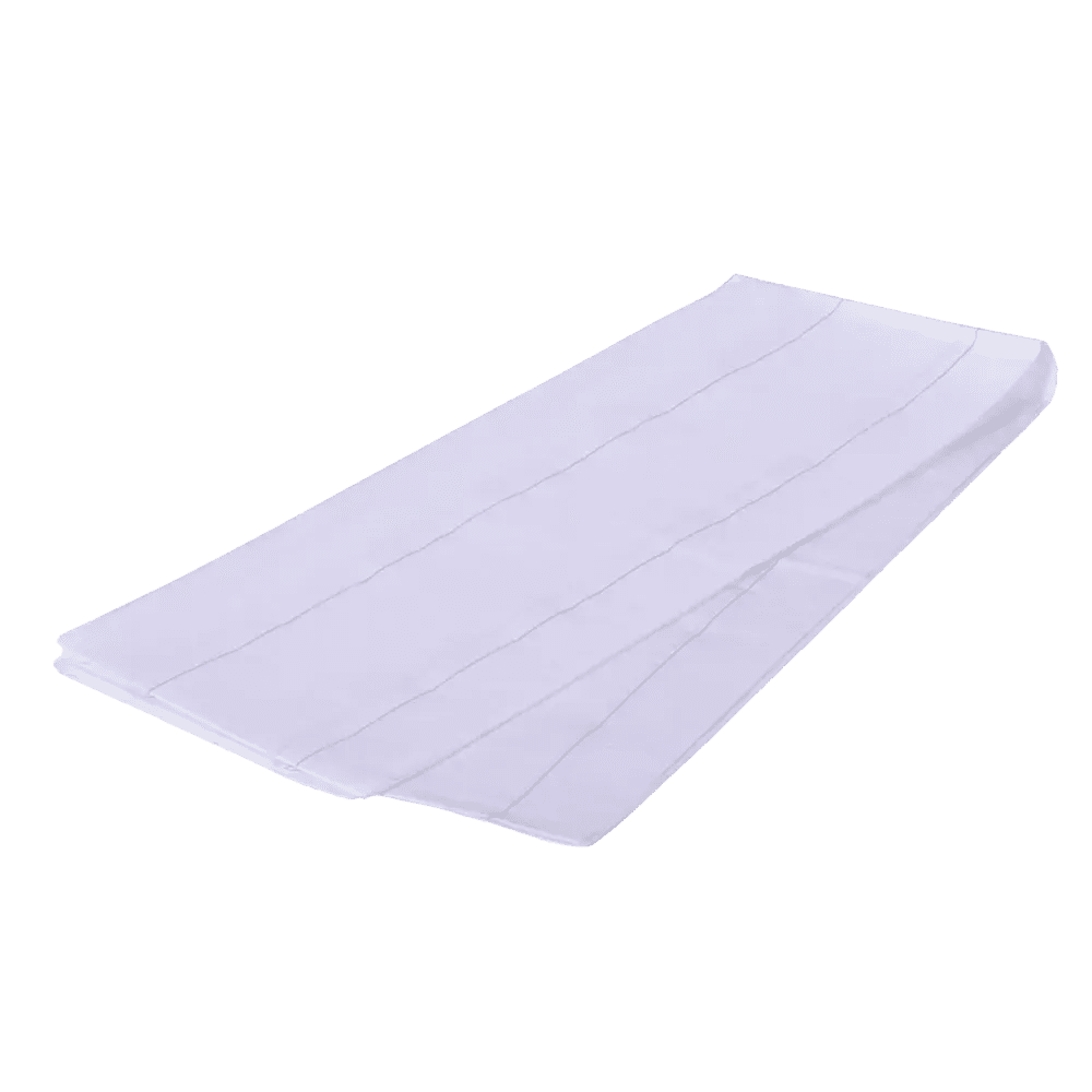 Tissue, PE stretcher protection sheet, white, blue, 75 x 210 cm: buy protection sheet made of tissue with polyethylene coating to protect the stretcher.