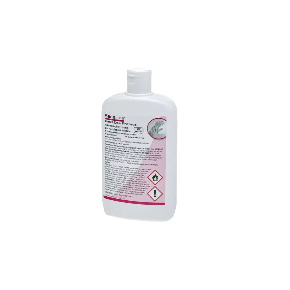 Händedesinfektion, 150 ml, Safeline Hand Des Protect: gebrauchsfertiges, rückfettendes Händedesinfektionsmittel für hygienische Sauberkeit für die Anwendung auf der Haut kaufen.