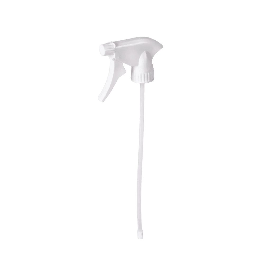 Plastic spray head, white: buy Spray head for 1 litre bottles with 32 thread as accessory.