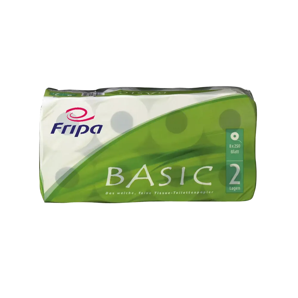 Toilettenpapier, 2-lagig, 64 Rollen, Basic