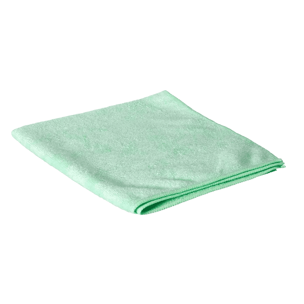 Microfibre cloth, colour green, 40 x 40 cm, Clean-Comfort: buy washable microfibre cloths for cleaning in different colours for different hygiene areas.