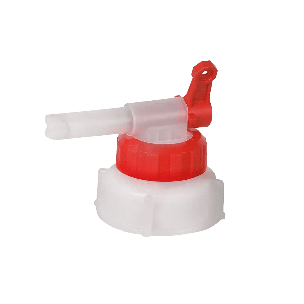 Plastic canister transfer tap, white: buy Tap for transferring 2-, 5-, 10- and 30-litre canisters, as accessory.
