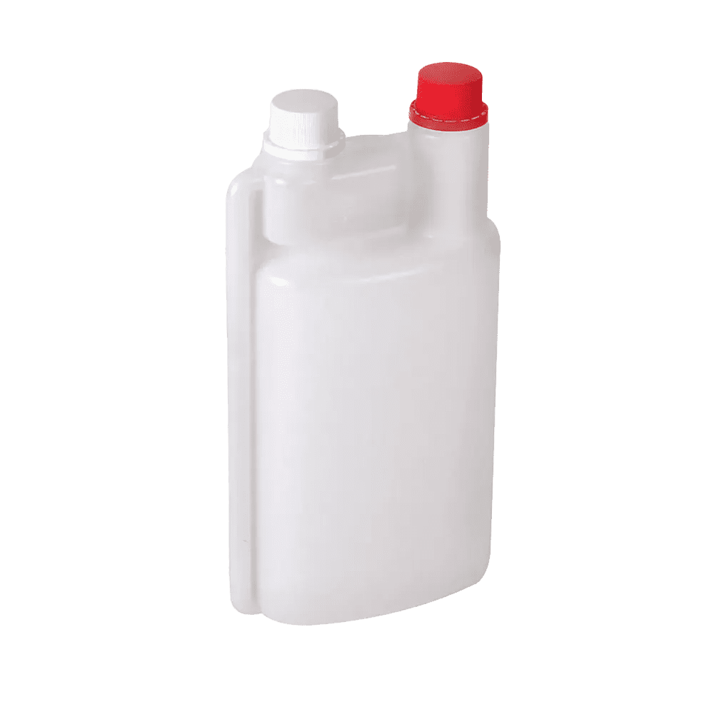 Botella dosificadora, 1l, blanca, roja Botella dosificadora, 1l, blanca, roja