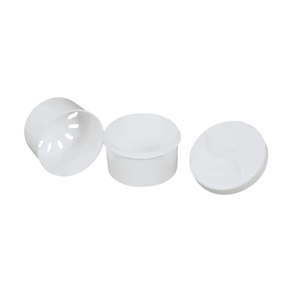 Vaso desechable de PP para dentaduras postizas, blanco, 250 ml de capacidad