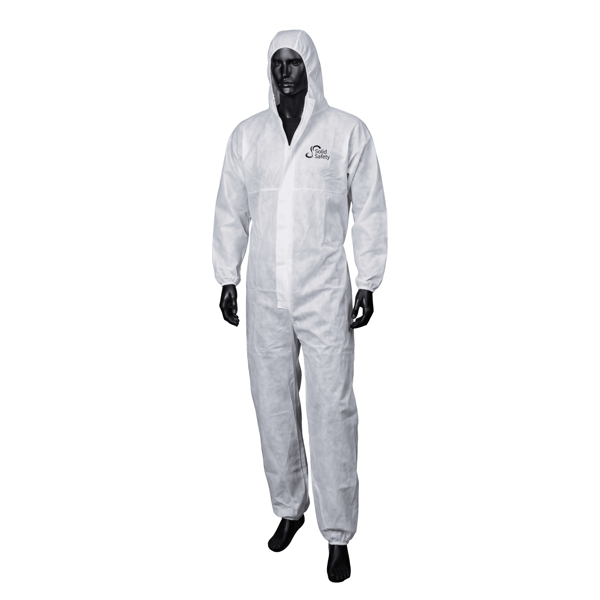 SolidSafety 1 - Coverall with hood, white, XXL
