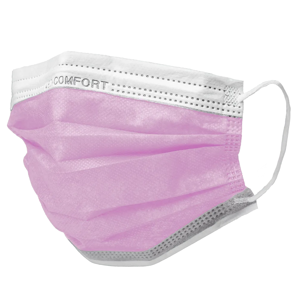 OP Maske, pink, Typ IIR, Med-Comfort: Vlies Mundschutz als medizinische Maske kaufen.