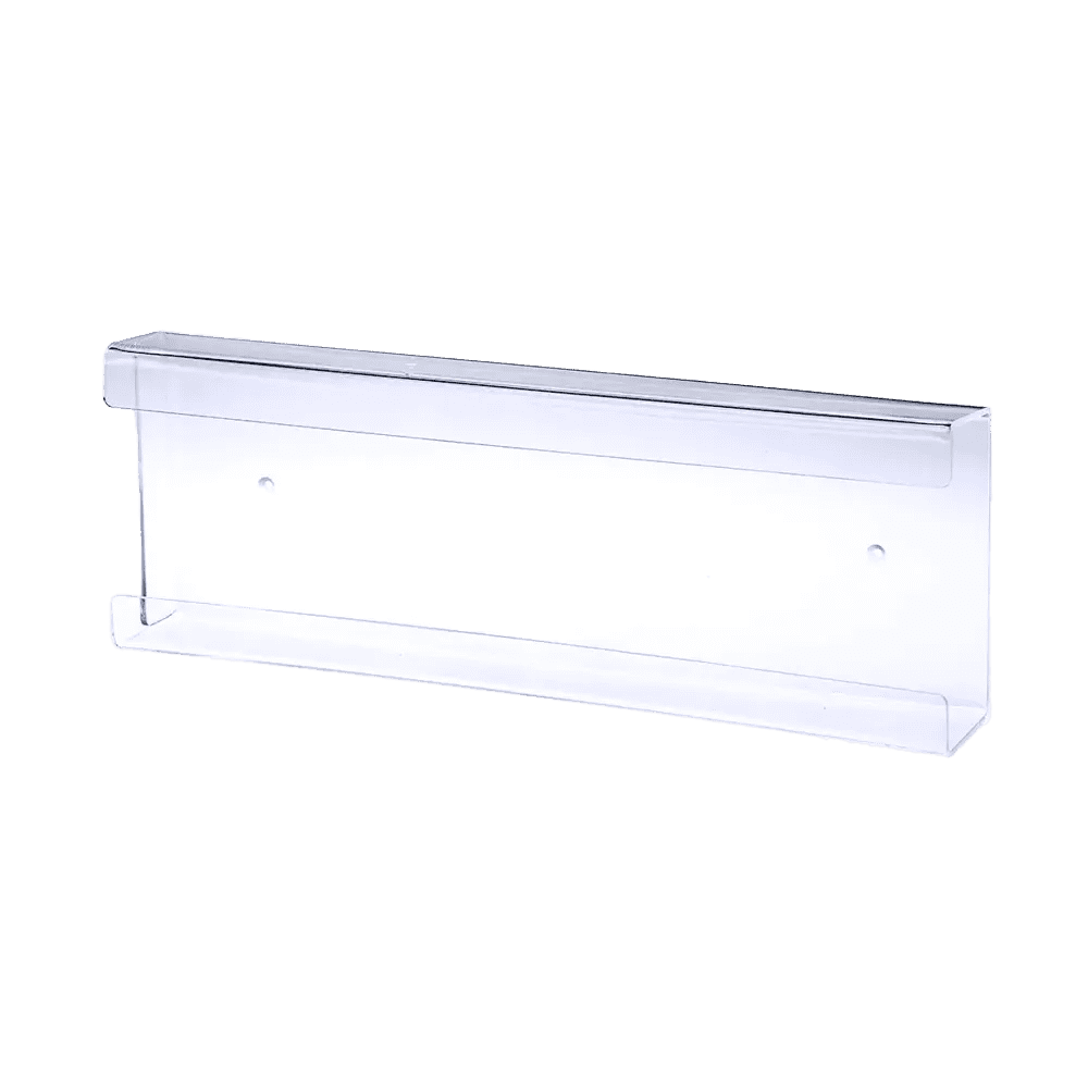 Disposable glove dispenser, glove dispenser holder, 401 x 136 x 51 mm, transparent, acrylic: buy dispenser for hygienic and easy single removal of glove boxes.