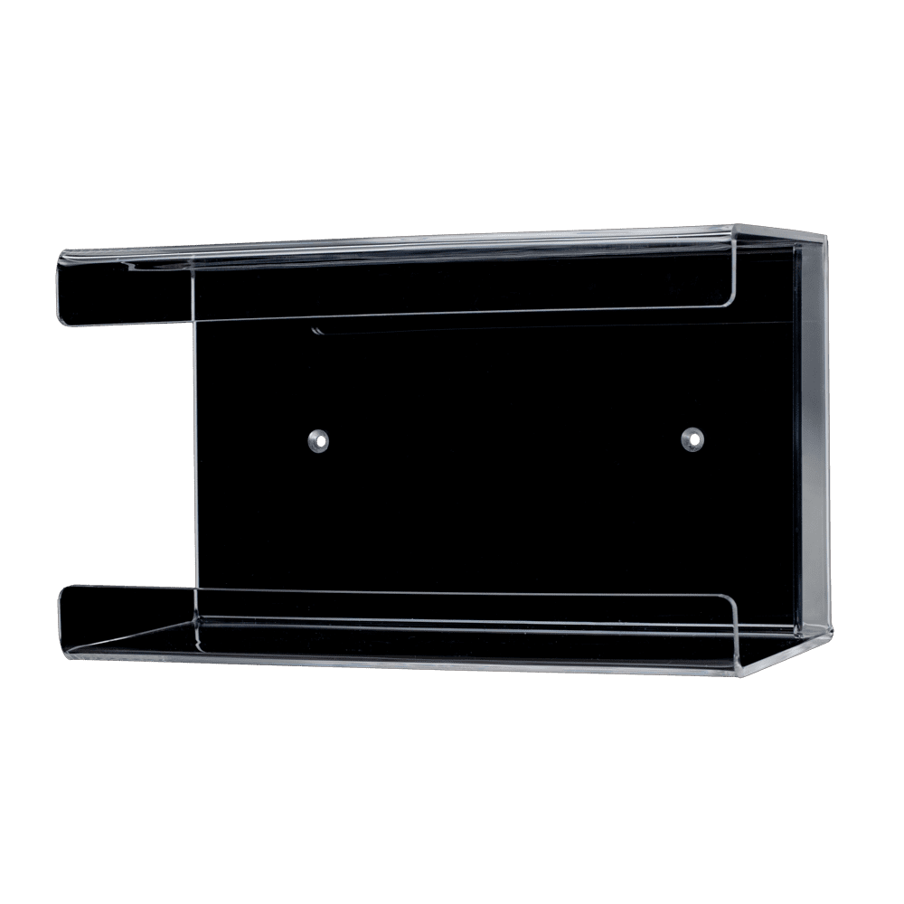Disposable glove dispenser, glove dispenser holder, 250 x 130 x 75 mm, transparent, acrylic Disposable glove dispenser, glove dispenser holder, 250 x 130 x 75 mm, transparent, acrylic