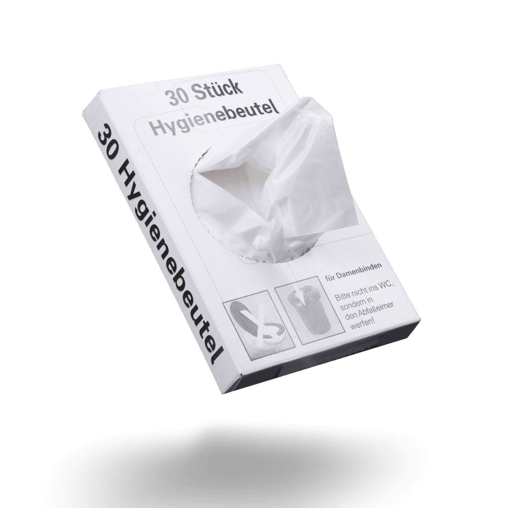 PE Hygienebeutel, weiß, 8 x 6 x 25,5 cm PE Hygienebeutel, weiß, 8 x 6 x 25,5 cm