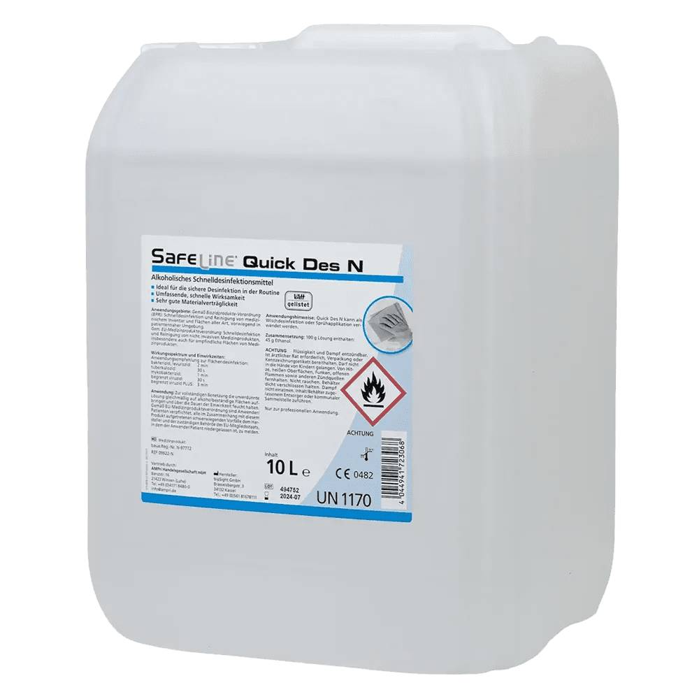Rapid disinfection, 10 l, Safeline Quick Des N