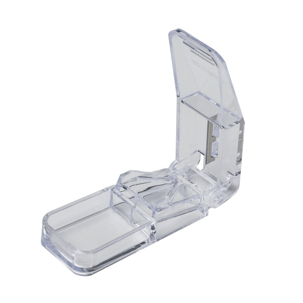 Tablettenteiler, transparent, milchig, Med-Comfort Tablettenteiler, transparent, milchig, Med-Comfort