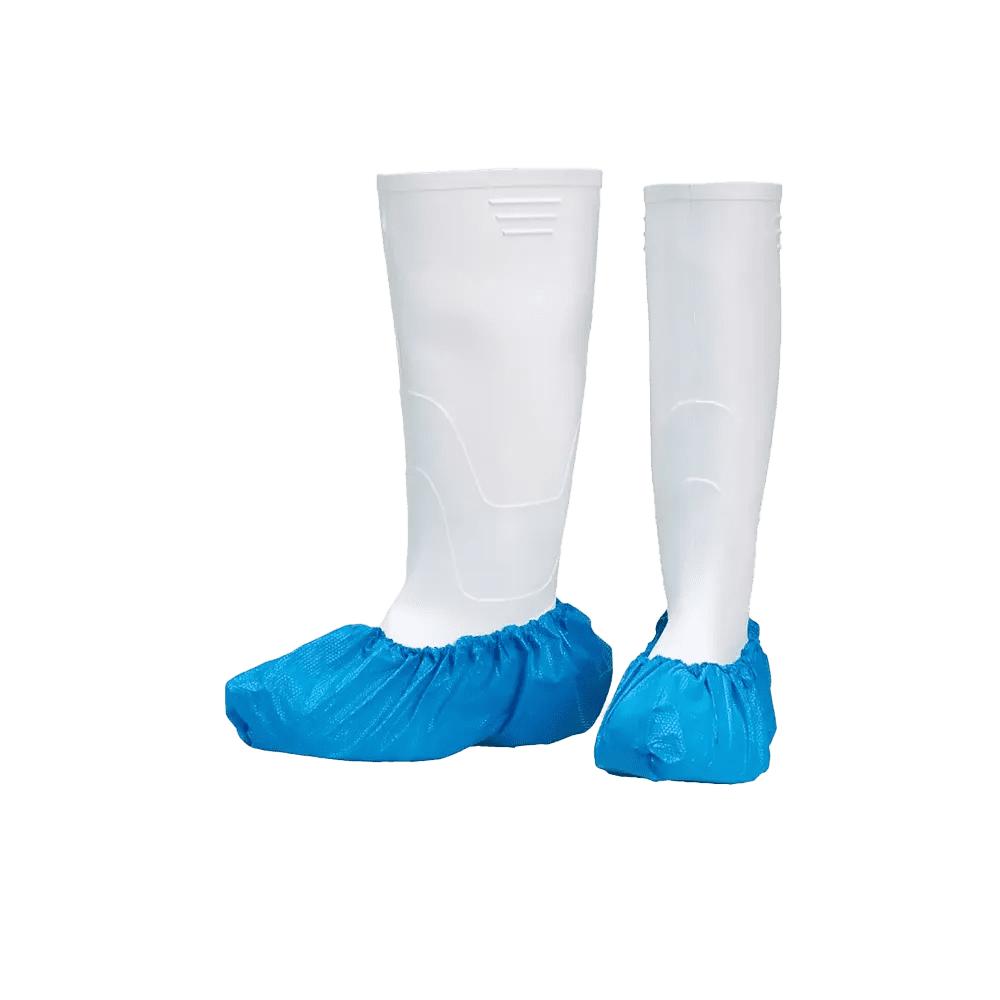 PE Disposable overshoes ultra strong, 15 x 42 cm, blue, polyethylene, Med-Comfort