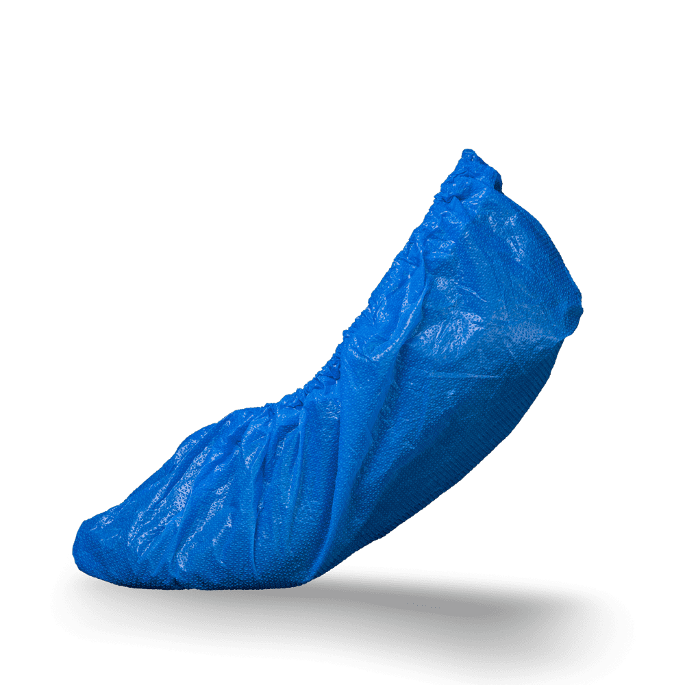 PE Disposable overshoes ultra strong, 15 x 42 cm, blue, polyethylene, Med-Comfort: buy disposable overshoes with bordered latex rubber as hygienic protective overshoes. PE Disposable overshoes ultra strong, 15 x 42 cm, blue, polyethylene, Med-Comfort: buy disposable overshoes with bordered latex rubber as hygienic protective overshoes.
