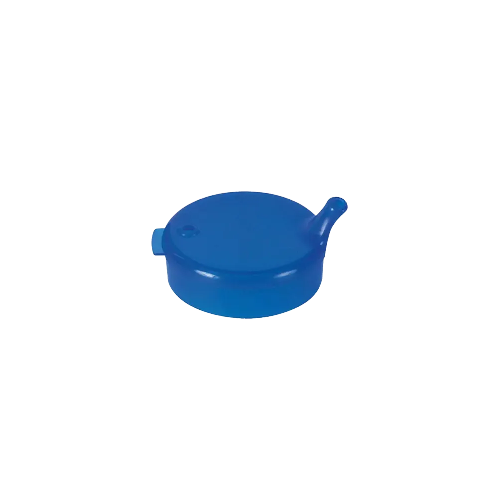 PP Beak cup top, blue, 4x4 mm for 250 ml: buy polypropylene top for sippy cup as patient supplies.