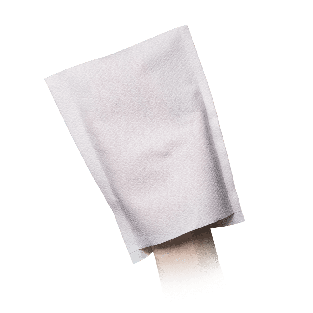 Disposable washcloth, white, Airlaid, Med-Comfort