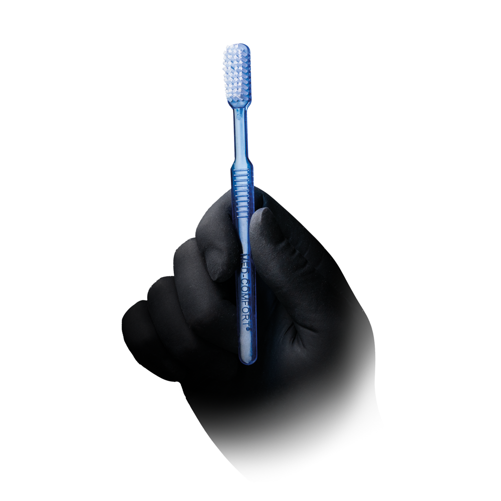 Dental PS disposable toothbrush without toothpaste, colour blue, 15 x 2,6 cm, Med-Comfort