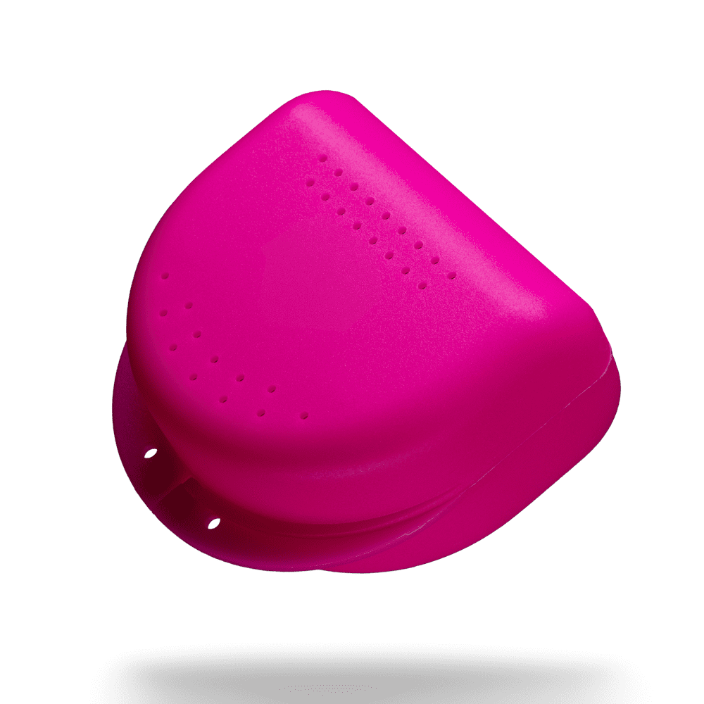 PP Dental braces box for adults, 80 x 80 x 45 cm, pink, polypropylene: buy stable and robust braces box for storing braces.