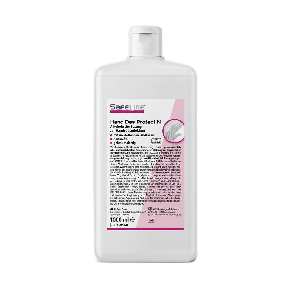 Desinfección de manos, 1 litro, Safeline Hand Des Protect N