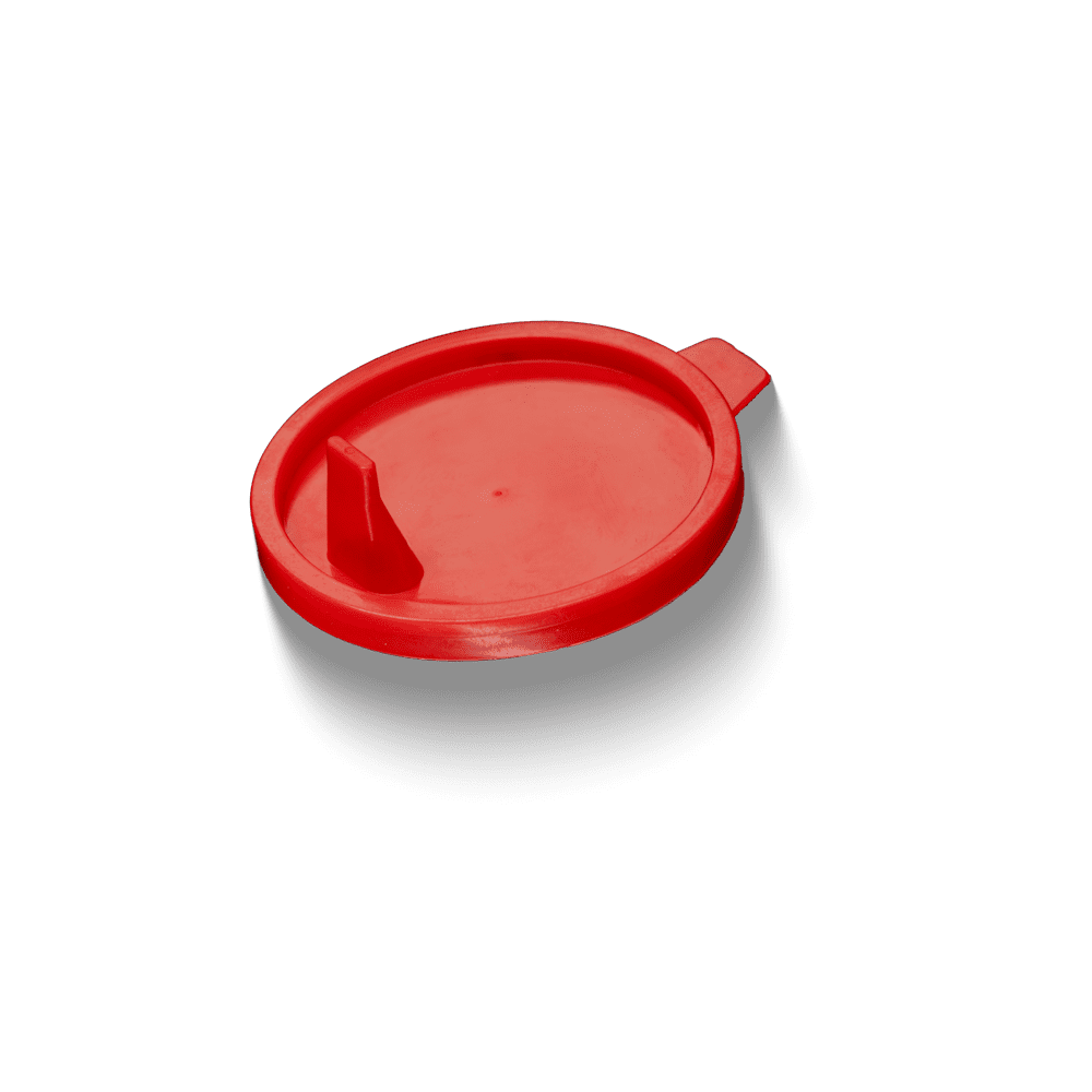 PP Lid for urine collection container, red PP Lid for urine collection container, red