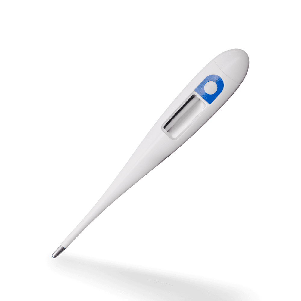 Digital Fieberthermometer, Farbe weiß, blau, 129 x 22 x 14 mm, Med-Comfort Digital Fieberthermometer, Farbe weiß, blau, 129 x 22 x 14 mm, Med-Comfort