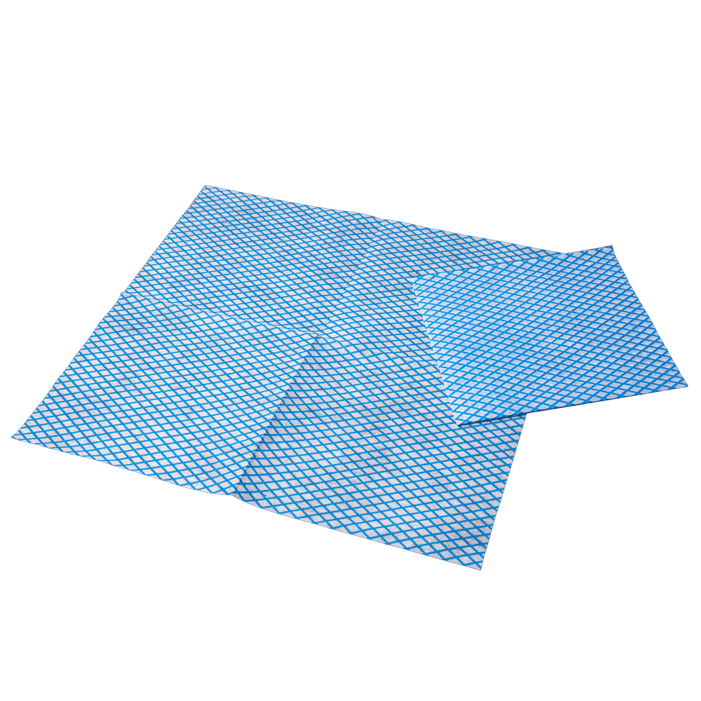 PP Vlies Einweg Pflegetuch, Farbe blau, weiß, 30 x 33 cm, Eco-Plus