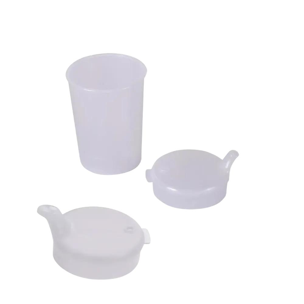 PP Beak cup top and bottom SET, transparent, 50 x 250 ml