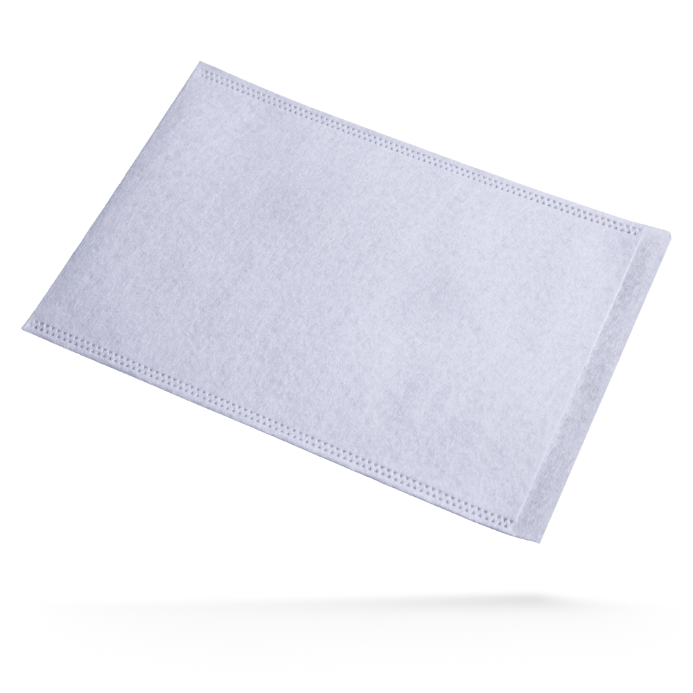 Disposable flannel, white, non-woven, Eco-Plus: buy disposable flannel made of hydrophilic non-woven with hygienic ultrasonic seam as a practical disposable item.