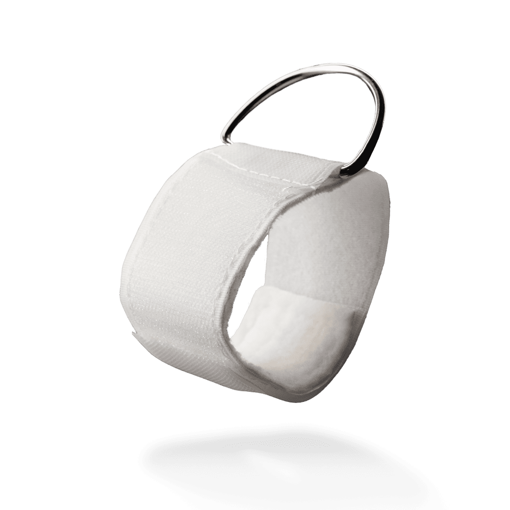Articulated cuff, white, 30 x 5 cm