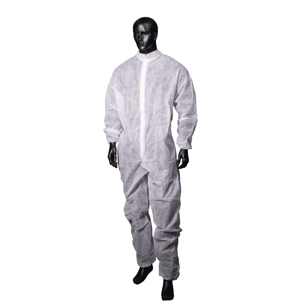 Disposable overall, polypropylene white, M, Med-Comfort