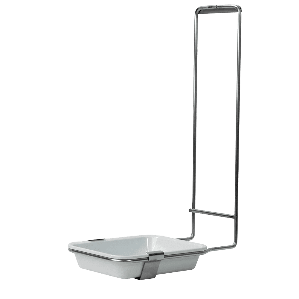 Soporte de cubeta, acero inoxidable: comprar para dispensador de desinfectante y jabón de 1000 ml con cubeta de plástico extraíble como accesorio para dispensadores de pared.