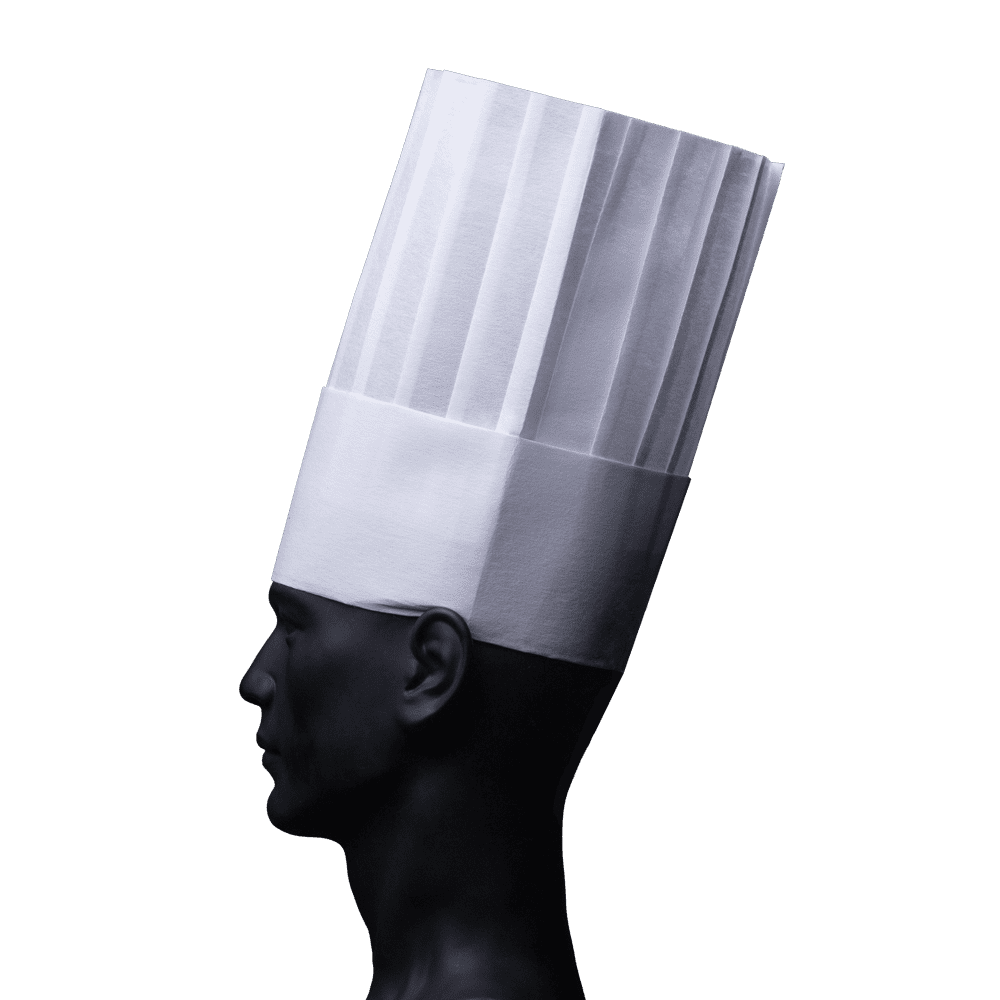Gorro de cocinero, viscosa, German Style: comprar el gorro de cocinero como protección desechable para la cabeza.