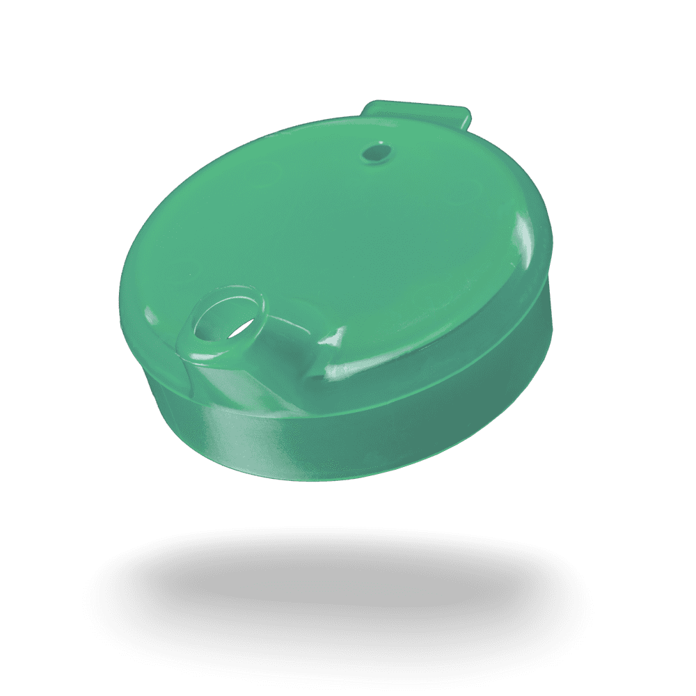 PP Beak cup top, green, 12 x 10 mm for 250 ml: buy polypropylene top for sippy cup as patient supplies.