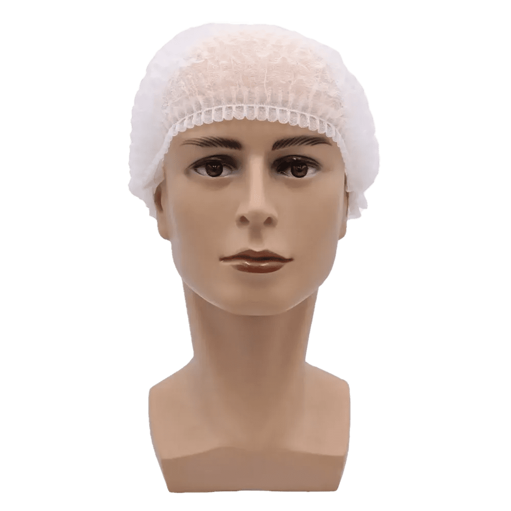 Gorros con clip, talla M, diámetro 52 cm, blanco, Med-Comfort: comprar protección higiénica desechable como EPI adecuado para el sector alimentario.