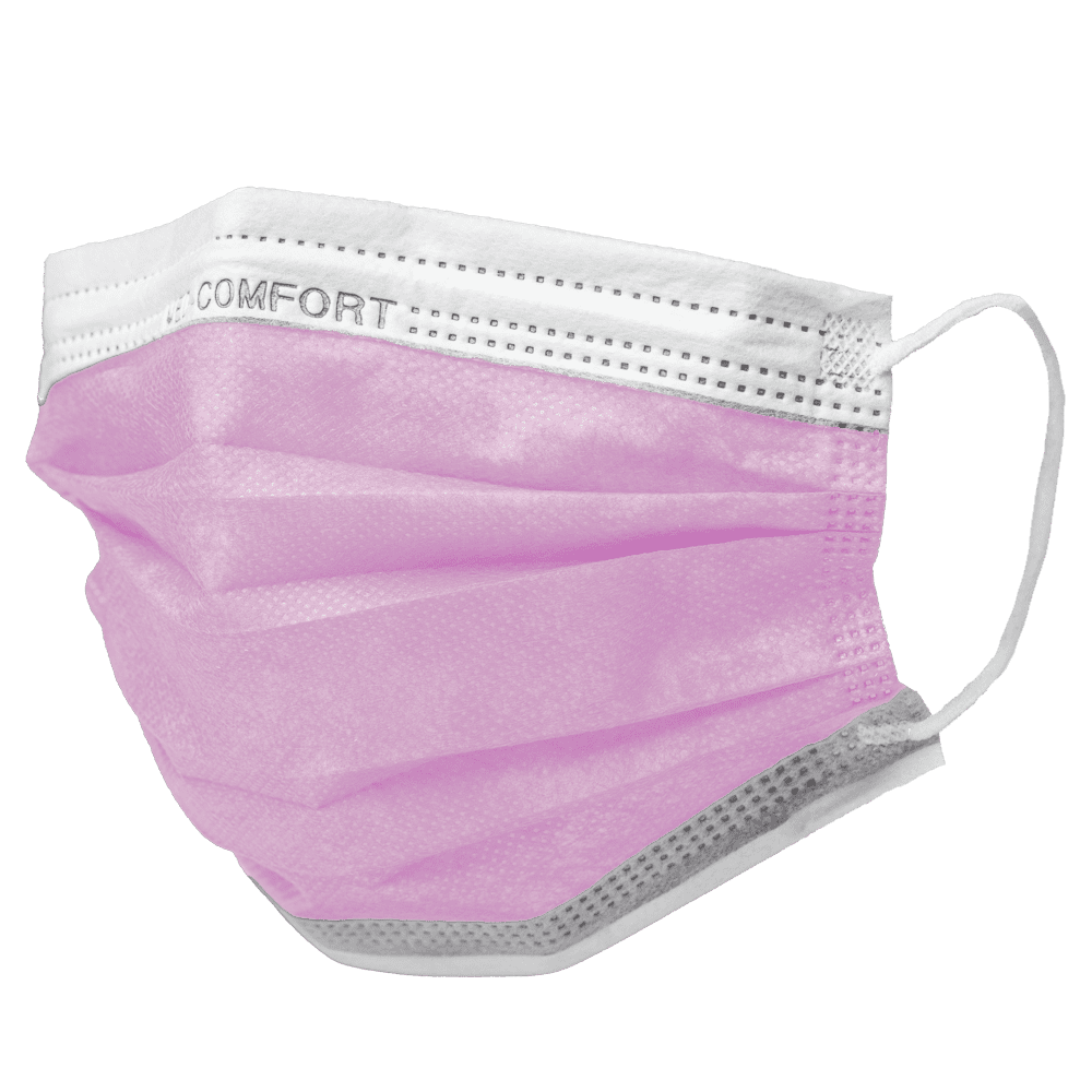 OP Maske, pink, Typ IIR, Med-Comfort: Vlies Mundschutz als medizinische Maske kaufen.