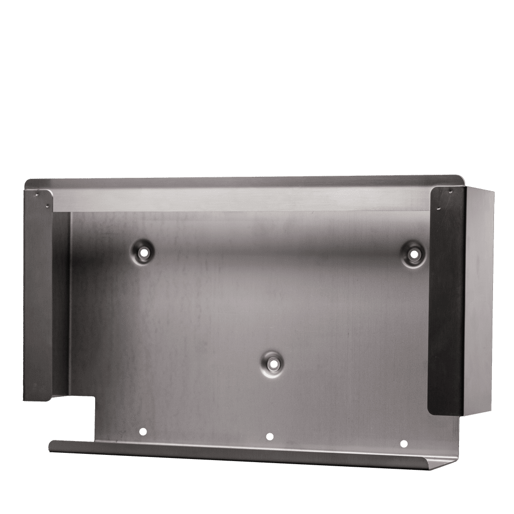 Disposable glove dispenser, glove dispenser holder, 389 x 226 x 82 mm, stainless steel Disposable glove dispenser, glove dispenser holder, 389 x 226 x 82 mm, stainless steel