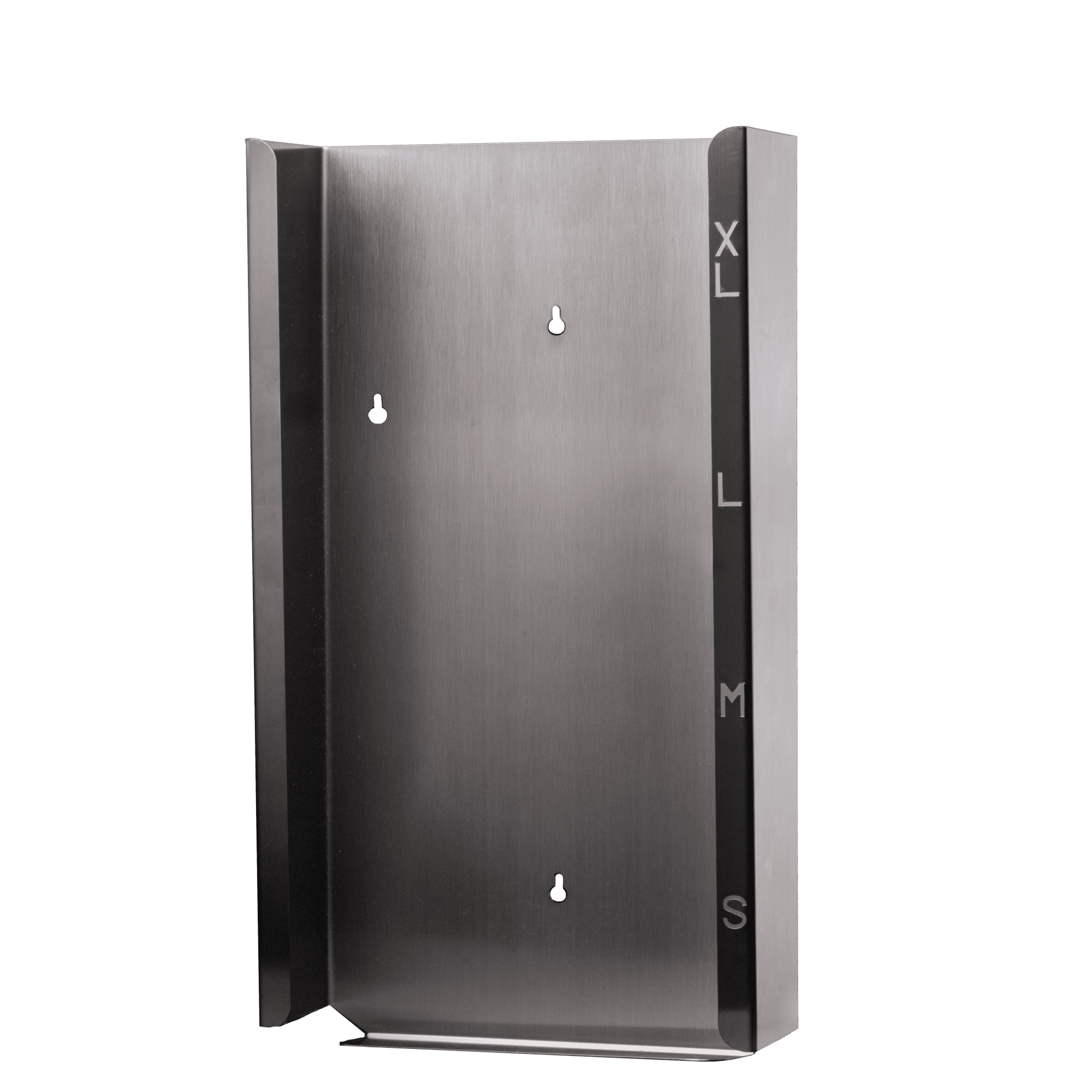 Dispensador de guantes desechables, soporte para dispensador de guantes, 225 x 515 x 70 mm, acero inoxidable