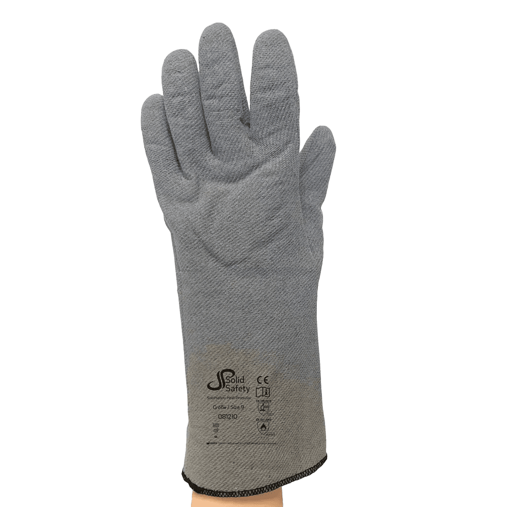 Guante de protección contra el calor, talla 9, gris, SolidSafety Heat protectors Guante de protección contra el calor, talla 9, gris, SolidSafety Heat protectors