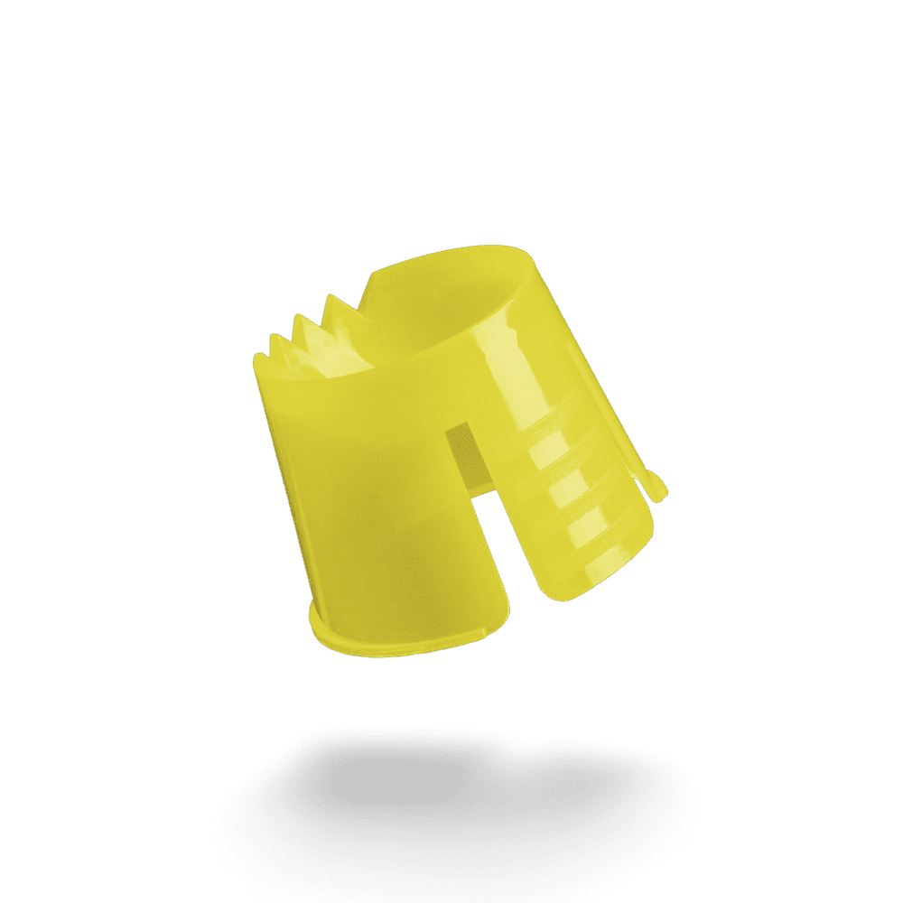 PP Disposable dappen container, colour yellow, polypropylene: buy dappen container for clean portioning and mixing of dental materials for dental treatments.