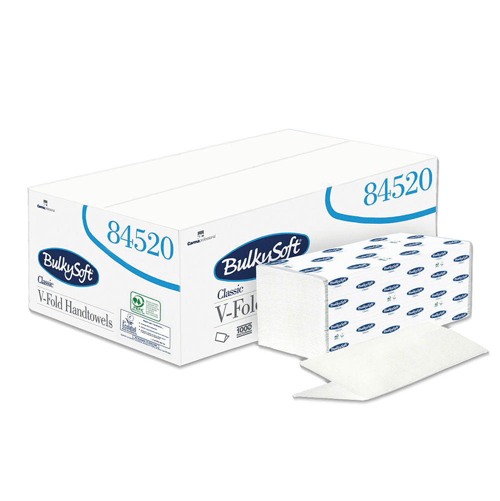 Folded towels, colour white, BulkySoft Premium : buy folded towels in C-fold as ward and patient supplies.