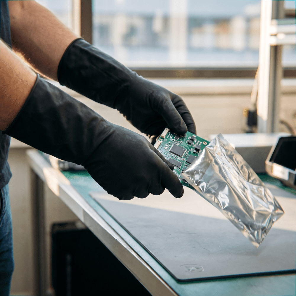 Schutzhandschuh aus Nitril, S, schwarz, SolidSafety Chem Ex Nitrilhandschuh: antistatischer und puderfreier Einmal-Chemikalienschutzhandschuh als PSA kaufen.