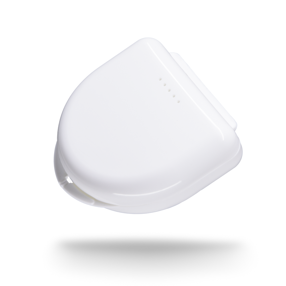 PP Caja de férulas dentales para adultos, 65 x 58 x 20 cm, color blanco, polipropileno: comprar caja de férulas estable y robusta para guardar férulas dentales y protectorses de mordida como suministros dentales.