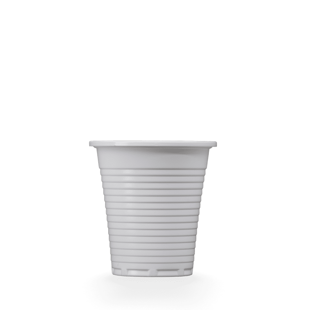 PP Mundspülbecher, 150 ml, Farbe weiß, Polypropylen PP Mundspülbecher, 150 ml, Farbe weiß, Polypropylen