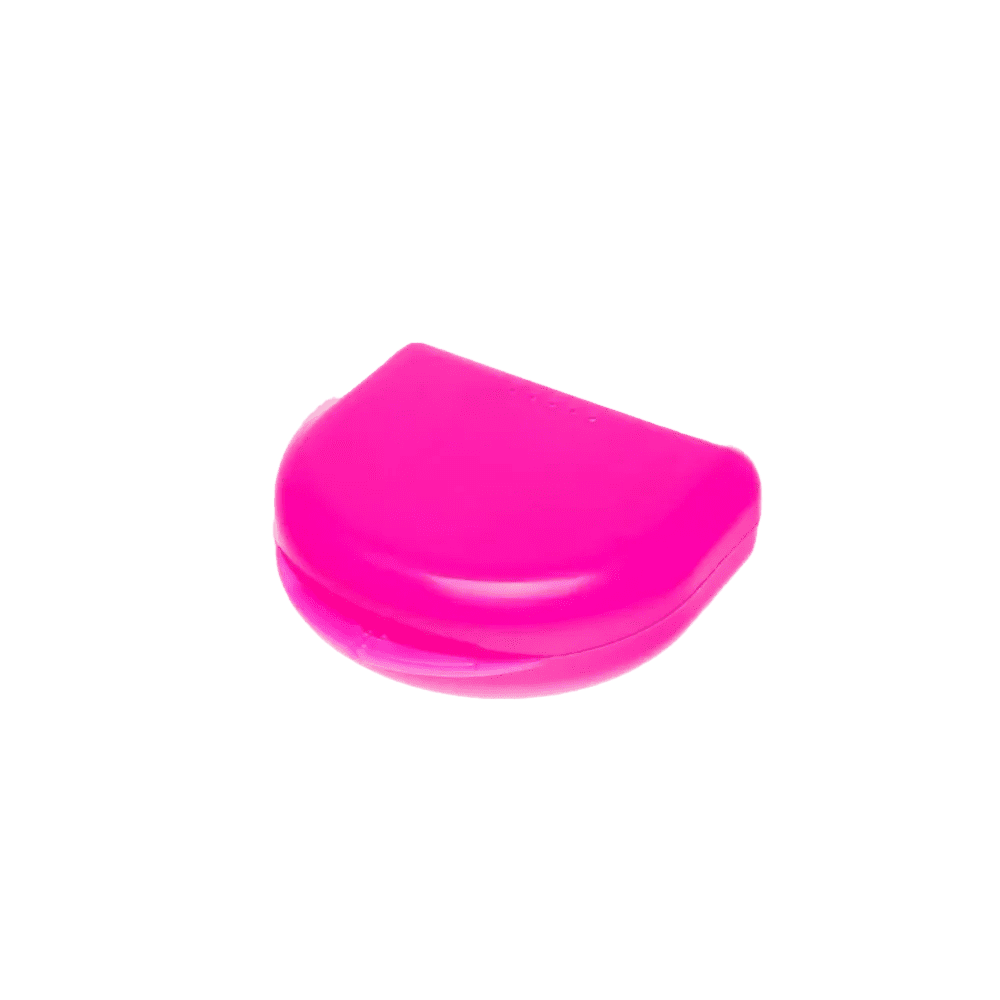 PP Caja de férulas dentales para adultos, 65 x 58 x 20 cm, color rosa, polipropileno: comprar caja de férulas estable y robusta para guardar férulas dentales y protectorses de mordida como suministros dentales.