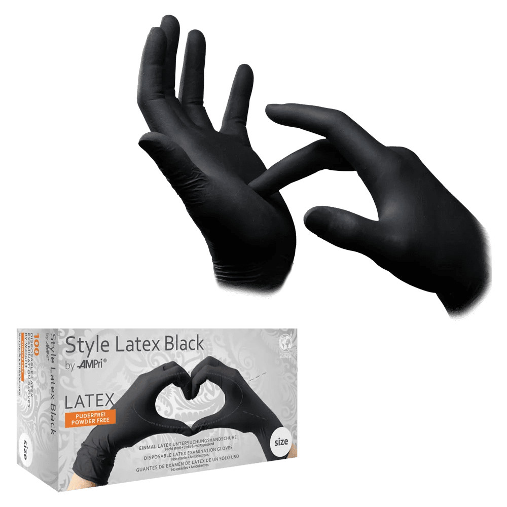 Latexhandschuhe, schwarz, Größe XL, puderfrei, Style Latex Black: Latex Einweghandschuhe als Untersuchungshandschuhe & Schutzhandschuhe aus Latex kaufen.