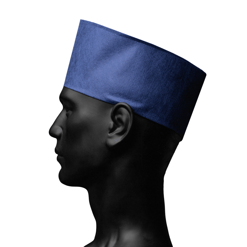 Schiffchenhaube aus Vlies , Farbe blau, Größe unisize Schiffchenhaube aus Vlies , Farbe blau, Größe unisize