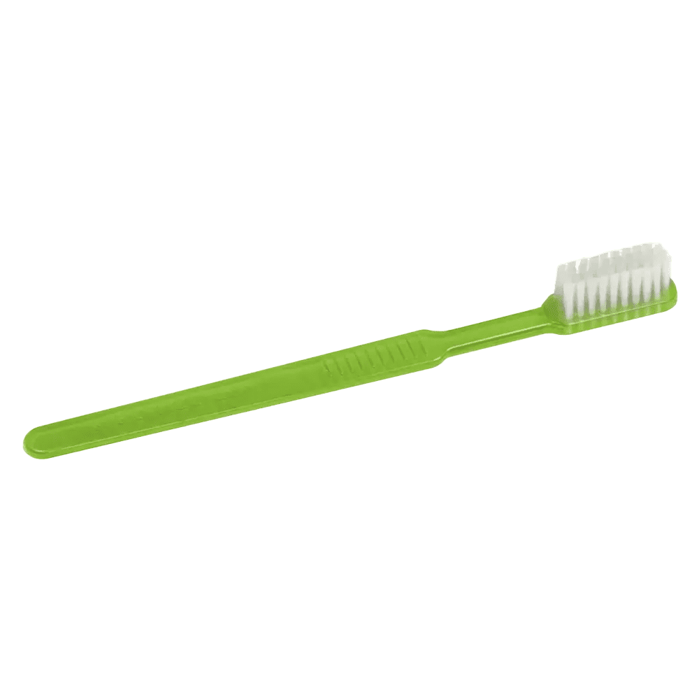 Dental PS Einmalzahnbürste mit Zahnpasta, Farbe limette, grün, hellgrün, 15 x 2,6 cm, Med-Comfort: Polystyrol Einwegzahnbürste für Reisen und den Gebrauch vor zahnärtzlichen Behandlungen als Dentalbedarf kaufen.