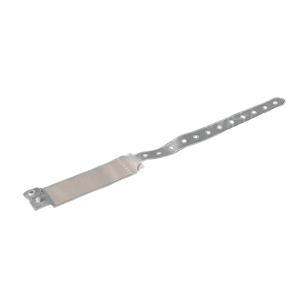 PVC patient wristband for adults, color white, 242 x 25 mm: buy writable name wristband made of latex-free plastic for patients as ward supplies.