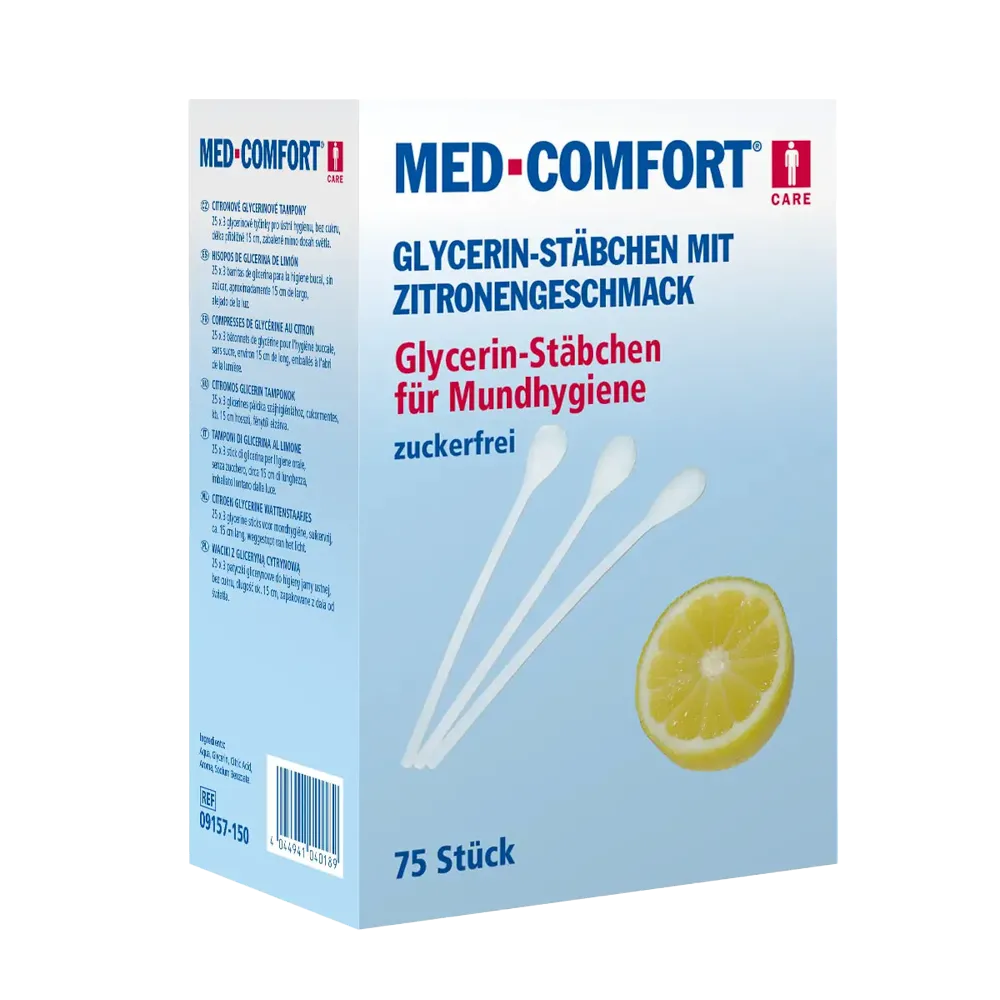 PP Lemon sticks, 150 mm, Geschmack Lemon, Med-Comfort